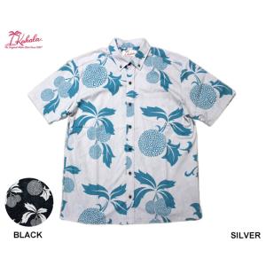 KAHALA カハラ アロハシャツ ’ULU PAREO ボタンダウン 裏生地 ハワイ製