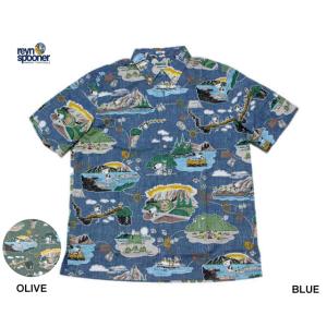Reynspooner レインスプーナー アロハシャツ ピーナッツ スヌーピー ビーグルスカウト B...