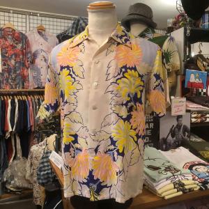 DUKE KAHANAMOKU・半袖アロハシャツ S/S RAYON ALOHA SHIRT『ROYAL FLOWER』DK36208-125｜delsol-kumamoto