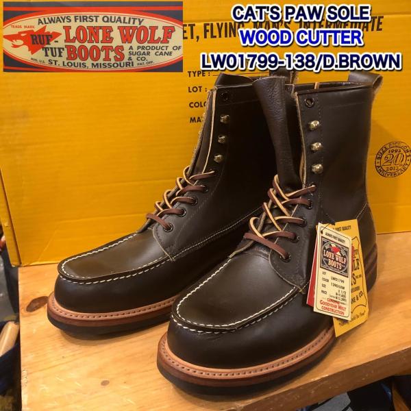 LONE WOLF Boots ロンウルフブーツ CAT&apos;S PAW SOLE &quot;WOOD CUTT...