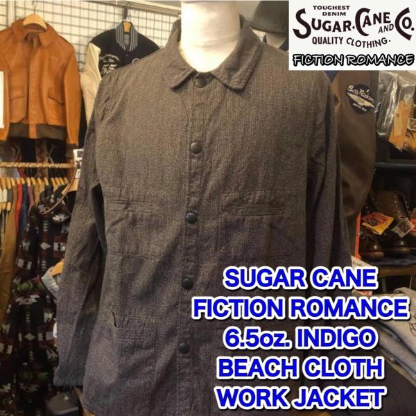 SUGAR CANE シュガーケーン フィクションロマンス 6.5oz インディゴ ビーチクロス ワ...