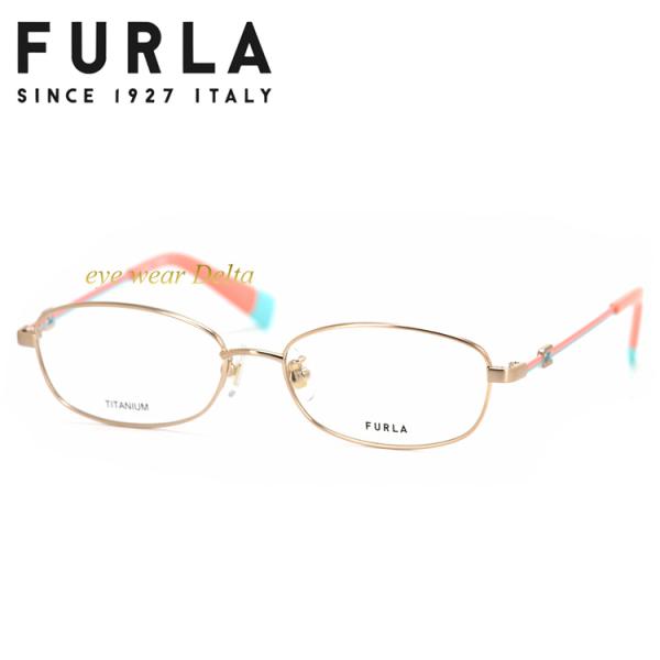 FURLA フルラ メガネフレーム VFU795J-0L80 国内正規代理店品 βチタン フレーム ...