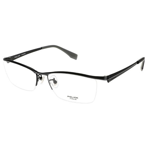 メガネ POLICE ポリス チタンフレーム 国内正規代理店品 2025年モデル VPLR34J-0...