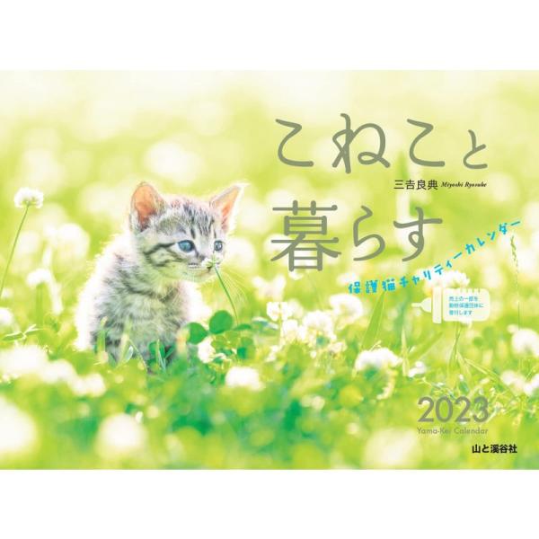 カレンダー2023 こねこと暮らす 保護猫チャリティーカレンダー (月めくり/壁掛け) (ヤマケイカ...