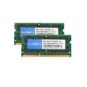 テクミヨ ノートPC用メモリ1.5V 8GB DDR3 PC3-8500 1066Mhz 4GB×2枚 204Pin CL7 Non-ECC｜den-brilliant