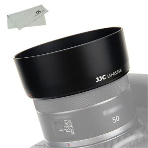 JJC ES-65B レンズフード Canon RF 50mm F1.8 STM レンズ 用 キヤノン EOS R5 R6 R RP カメラ｜den-brilliant