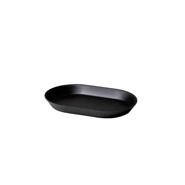 ideaco (イデアコ) オーバル 平皿 18cm 楕円 ブラック usumono plate18...