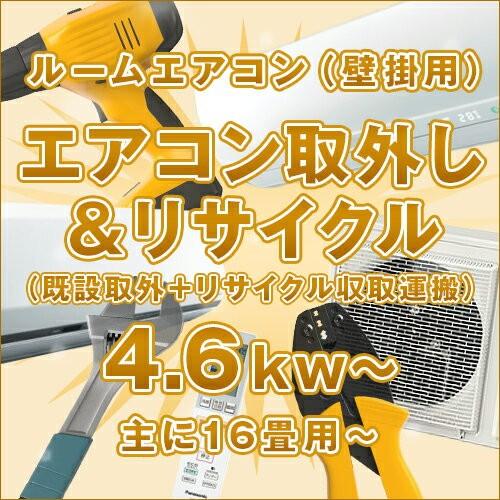 ≪既設取外+リサイクル収集運搬≫ ルームエアコン(壁掛け) 主に16畳〜【能力4.6kW〜】