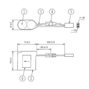 2-C2.5H S形 古河電池製 2NR-CX-SB相当品 2.4V2500mAh コネクター：東芝...