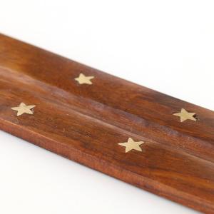 お香立て 木製 リーフ型 おまけ付き 葉型 シ...の詳細画像4