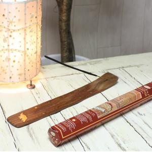 お香立て 木製 リーフ型 おまけ付き 葉型 シ...の詳細画像5