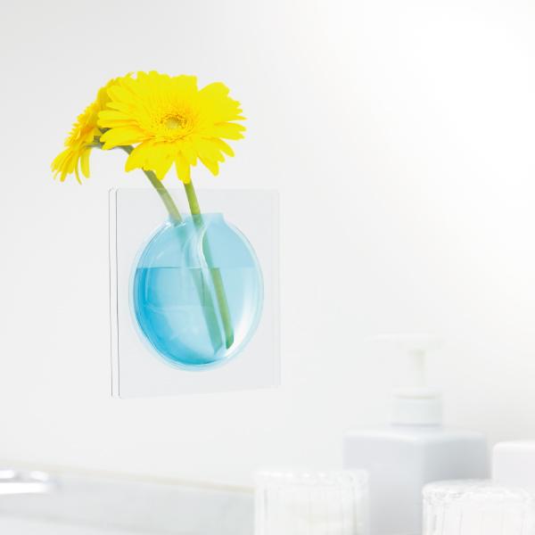 Kaki フラワーベース 花器 カキ 花瓶 ガラスに貼る 一輪挿し お花 +d　HC