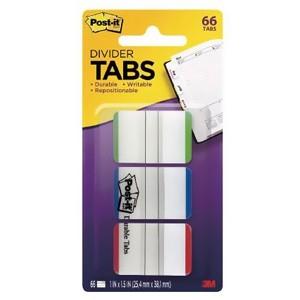 スリーエムジャパン ポスト・イット 超丈夫なインデックス 38.1×25.4mm 66枚 3色混色(...