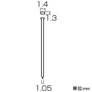 マキタ 超仕上釘 鉄 長さ20mm 茶 300...の詳細画像1