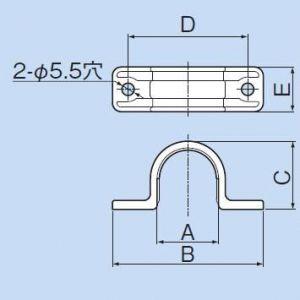 因幡電工 両サドル 適合サヤパイプ:IS-16...の詳細画像2