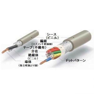 伸興電線 切売販売 マイクロホン用ビニルコード 0.18mm2 8心 1m単位切売 灰色 MVVS0.18SQ×8C｜dendenichiba