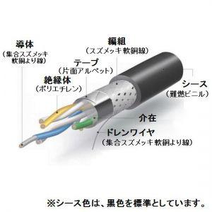 伸興電線 切売販売 計装用ケーブル PE絶縁PVCシース 0.18mm2 4対 1m単位切売 SKEV-SB0.18SQ*4P｜dendenichiba