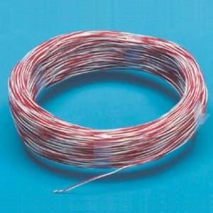 日本製線 通信用PVCジャンパー線 TJV0.5×2C カロ（赤白） 200m