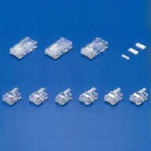 エスケイ工機 RJ-11プラグ 撚り線 銅箔 丸コード用 100個入り MS6-6RS