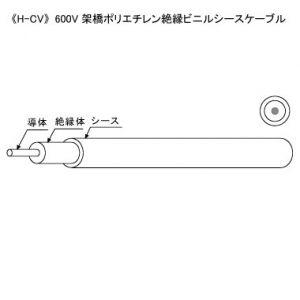 KHD ソーラーケーブル 600V架橋ポリエチレン絶縁ビニルシースケーブル 3.5mm2 205m巻 白 H-CV3.5SQ×205mシロ｜dendenichiba