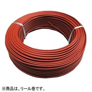 KHD 異色平形コード 300V 1.25mm2 100mリール巻 赤/黒 VFF1.25SQアカ/...