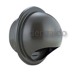 バクマ工業 丸型フード付換気口 開口部:小 防火ダンパー付 アミ付 取付穴付 ステンレス製 ブラウン...