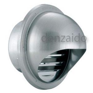 バクマ工業 丸型フード付換気口 開口部(大) 防火ダンパー付 アミ付 取付穴付 ステンレス製 クリア...