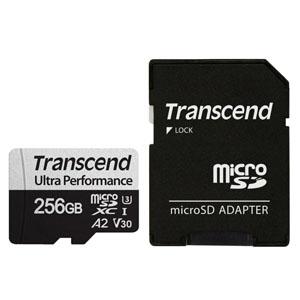 トランセンド microSDXCカード 256GB UHS-&amp;#8544; U3 V30 A2 アダ...