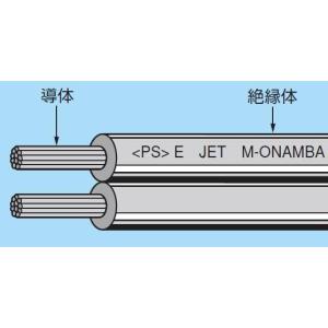 切売販売 オーナンバ 異色平形コード VFF0.3SQアカ/シロ｜dendenichiba