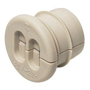 未来工業 ブッシング 半割れタイプ 適合管:PF管28 ベージュ FZV-28HJ