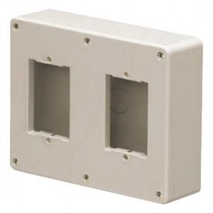 未来工業 露出スイッチボックス カバー付き ベージュ PVR-EV2A1J