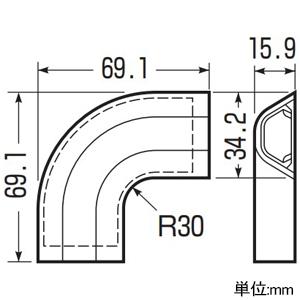 未来工業 曲ガリ デンコープロテクタ(屋外用)...の詳細画像1