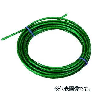 未来工業 カラーワイヤー ワイヤー径φ3mm 長さ10m クリアグリーン Y3PG-10