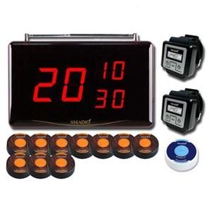 マイコール 業務用呼び出しベル スマジオ 受信1+消去1+送信10+腕時計型レシーバー2台セット ブ...