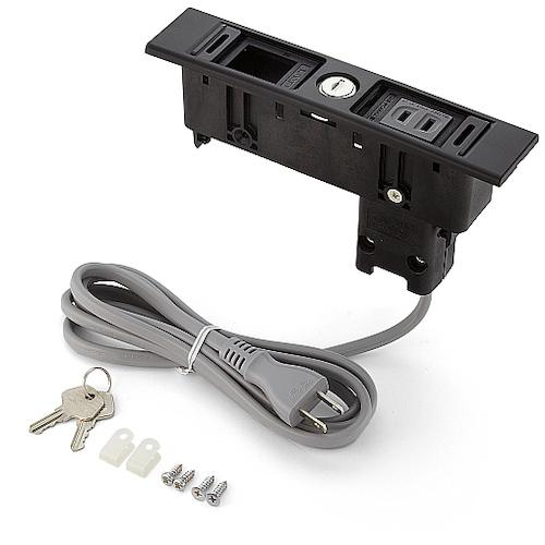 スガツネ工業 デスクトップマルチタップ DML-PB-L-BL