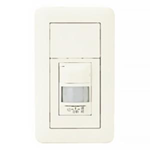 神保電器 ブランクチップ+感熱センサスイッチ 壁用 2線式 明るさセンサ付 WJH03110-PW