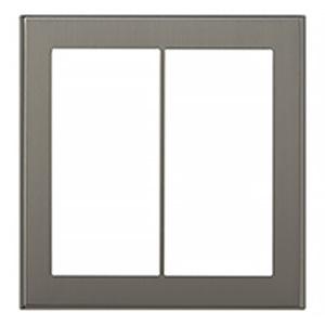 神保電器 スイッチプレート スリムサスト  2連用 WSP-2