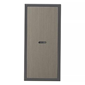 神保電器 操作板 スリムサスト  シングルタイプ 表示灯付 ソリッドグレー WSN-GS-SG