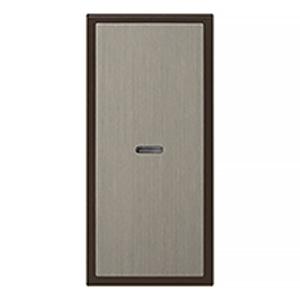 神保電器 操作板 スリムサスト  シングルタイプ 表示灯付 チョコレート WSN-GS-C