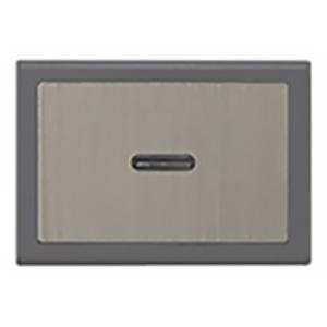 神保電器 操作板 スリムサスト  トリプルタイプ 表示灯付 ソリッドグレー WSN-GT-SG