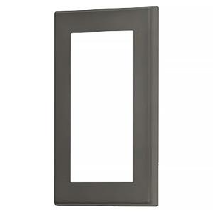 神保電器 スイッチプレート スリムサスト  1連用 ブラック WSBP-1