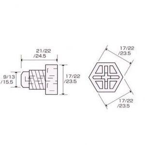 フソー化成 ポリネジキャップ 3分用 FPC-3の詳細画像1
