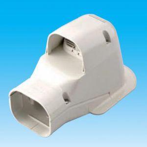 因幡電工 スリムダクトSD ウォールコーナー 換気エアコン用 壁面取り出し用 アイボリー SWK-7...