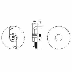 因幡電工 ホールキャップ 設備機器配管用貫通穴...の詳細画像3