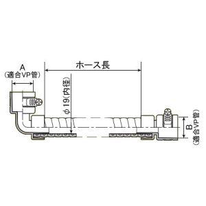 因幡電工 継手付断熱ドレンホース ドレンあげゾウ ドレンアップ配管用