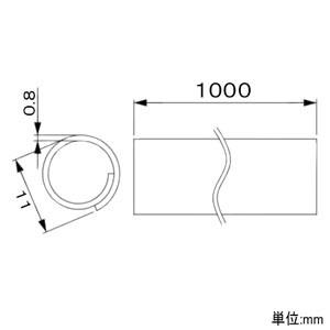 因幡電工 吊りボルト用化粧カバー めかくし棒 ...の詳細画像1