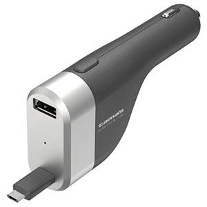 多摩電子工業 カーチャージャー microUSBケーブル一体型 リールタイプ 最適充電機能搭載 最大...