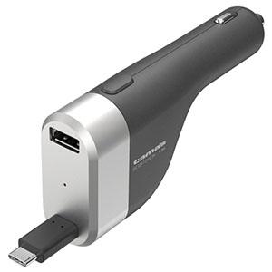 多摩電子工業 カーチャージャー Type-Cケーブル一体型 リールタイプ 最適充電機能搭載 最大4....