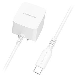 多摩電子工業 AC充電器 TypeCケーブル直結タイプ 最大出力2.4A ケーブル長1.5m TA5...