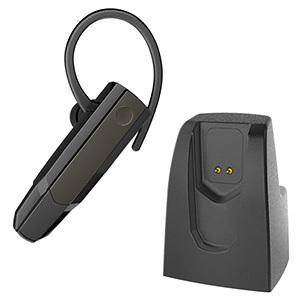 多摩電子工業 Bluetoothヘッドセット Bluetooth5.0 充電クレードル・車載充電器付...